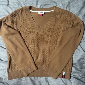 Tommy Hilfiger Camel Knit Sweater
